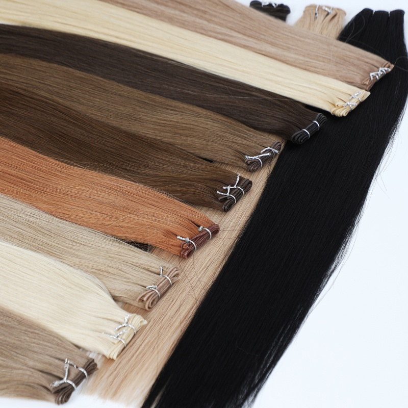 Factory Wholesale 100% Human Hair Extensions Healthy Cuticle Aligned Hair Extension Genius Weft