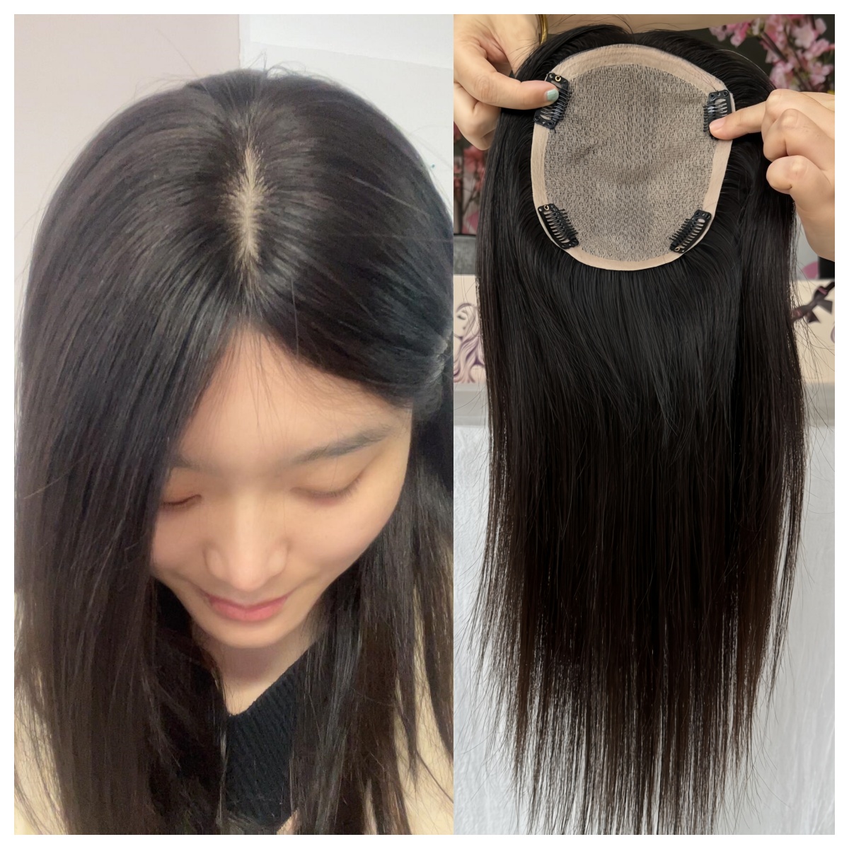 Ready to Ship 5x6 Cuticle Aligned Silk Base Closure 100% Virgin European Raw Human Hair Topper Natural Black Toupee