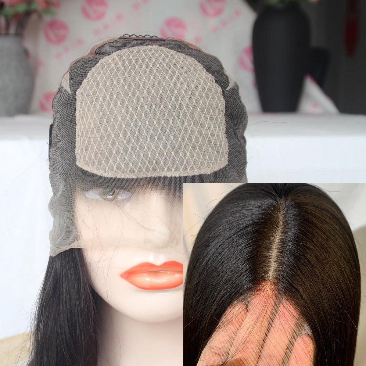 Silk Base full lace wig Indian virgin human hair 180% density 