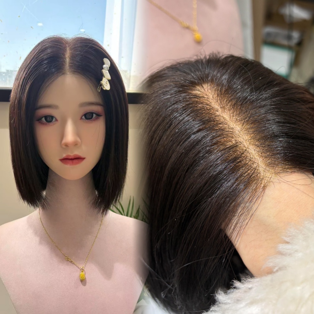 Lightly Bleached Knots HD Lace Wig | European Virgin Human Hair | Professional Salon Wig