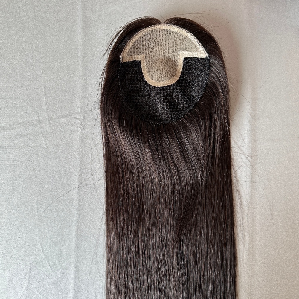 Fishnet Base Front Silk Top Topper Hair Integration Toupee for Women 100% Cuticle Aligned Virgin Human Hair