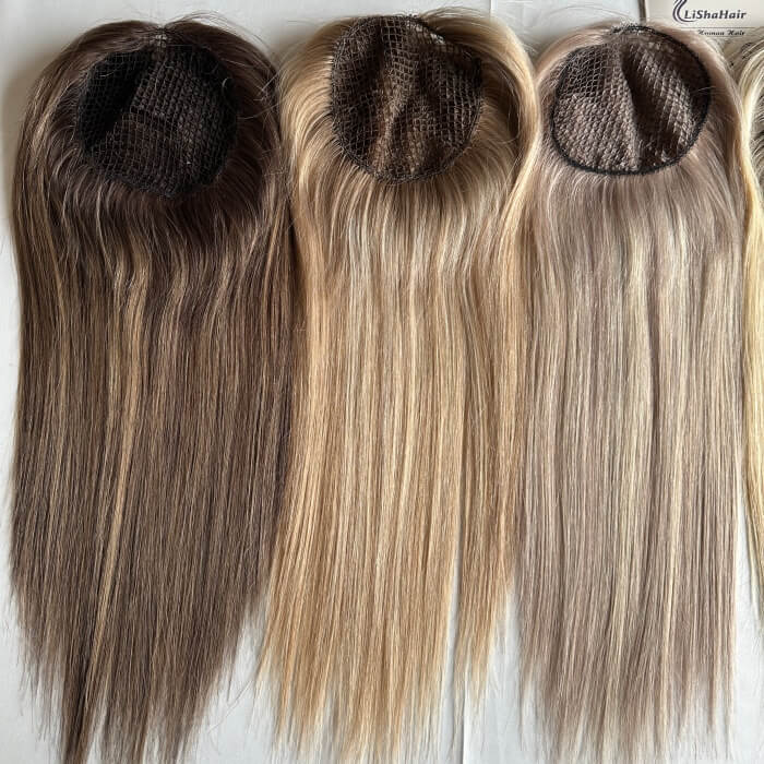 5x5'' Fishnet topper| Cuticle aligned Human Hair | Integration Fishnet System