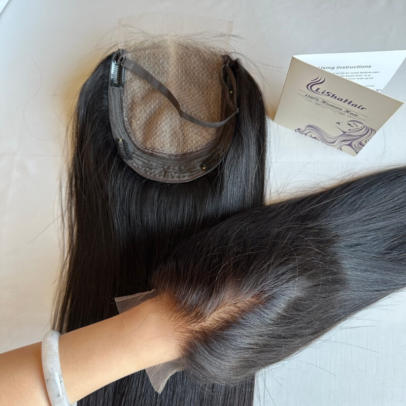 HD Lace front topper,crafted with premium European raw hair. Nano laser base + invisible knots for an undetectable natural hairline